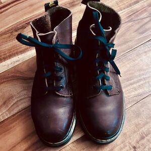 Dr. Martens Dark Brown Leather Boots with black Laces